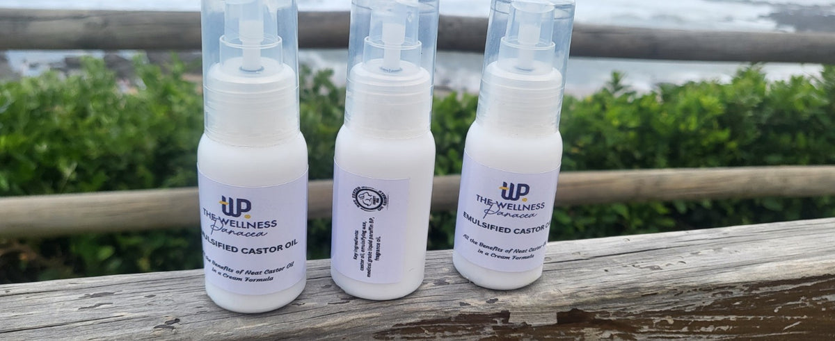 Emulsified castor oil.